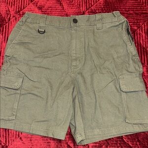 Casual Olive Cargo Shorts